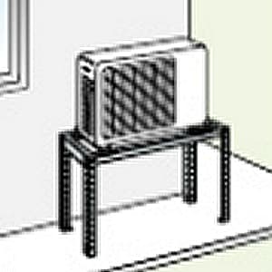 オーケー器材 【生産完了品】室外機据付架台 《スカイキーパー RAキーパー》 高置台 ステンレス 室外機据付架台 《スカイキーパー RAキーパー》 高置台 ステンレス K-KHS75E 画像3