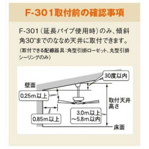 NEC 【生産完了品】シーリングファン ライトなし  F-301 画像2