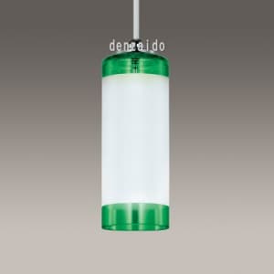 NEC 【生産完了品】小型ペンダント 筒型クリアグリーンガラスグローブ ミニクリプトン電球60W形×1灯 XC-61177-G