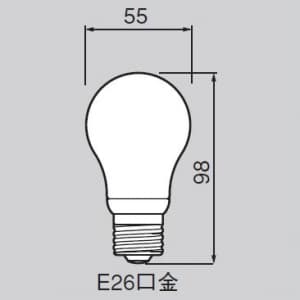 東芝 【生産完了品】電球形蛍光ランプ 《ネオボールZ リアル》 電球40Wタイプ(A形) 3波長形昼光色 E26口金  EFA10ED/7-Z 画像2
