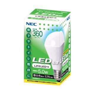 NEC 【生産完了品】【ケース販売特価 10個セット】LED電球 LIFELEDS ライフレッズ 密閉形器具対応 一般電球30W形相当 昼白色相当 全光束:360lm E26口金  LDA5N-H_set 画像2