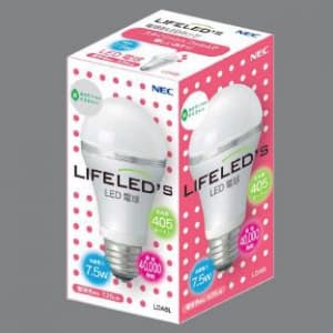 NEC 【生産完了品】LIFELEDS 電球形LEDランプ 一般電球形 30W形相当 全光束:405lm 電球色 E26口金  LDA8L 画像2