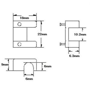 ジェフコム コンクリート専用 コンサックサドル 43個入/パック 《適用電線:VVF1.6×2C、VVF2.0×2C、3C-2V》 コンクリート専用 コンサックサドル 43個入/パック 《適用電線:VVF1.6×2C、VVF2.0×2C、3C-2V》 CTS-10P 画像3