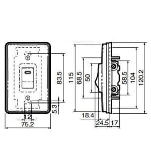 パナソニック 【生産完了品】防水埋込スイッチE(4路) 15A 300V 防水埋込スイッチE(4路) 15A 300V WS6024FK 画像2