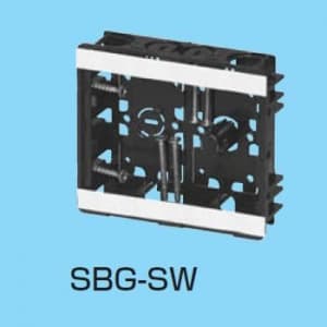 未来工業 【ケース販売特価 50個セット】小判スライドボックス センター磁石なし 浅形 2ヶ用 SBG-SWO_set