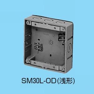 未来工業 【ケース販売特価 20個セット】真壁用スイッチボックス 断熱シート付 2ヶ用 浅形(30mm) SM30L-OD_set