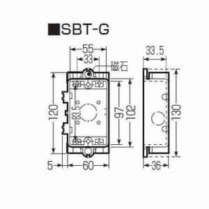 未来工業 【生産完了品】スライドTLボックス 磁石付 TLチューブ適合サイズ:14・16兼用  SBT-G 画像2
