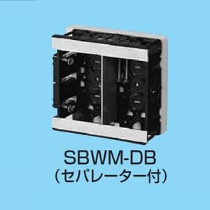 未来工業 【生産完了品】断熱ボード付 スライドボックス 標準品(深さ36mm) アルミ箔付 2ヶ用 セパレーター付 SBWM-DB