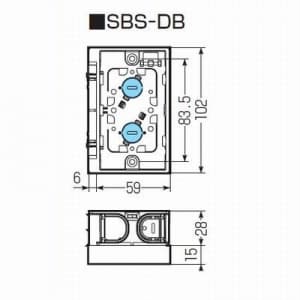 未来工業 【生産完了品】断熱ボード付 スライドボックス 浅形用(深さ28mm) アルミ箔付 1ヶ用  SBS-DB 画像3