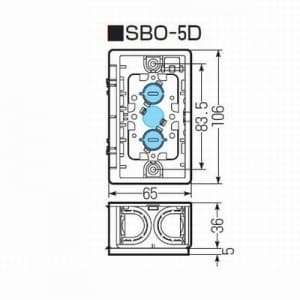 未来工業 断熱シート付 スライドボックス 標準品(深さ36mm) アルミ箔付 1ヶ用 断熱シート付 スライドボックス 標準品(深さ36mm) アルミ箔付 1ヶ用 SBO-5D 画像4