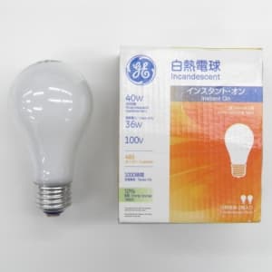 GE 【生産完了品】【お買い得品 2個パック】白熱電球 100V 40W形 E26口金 LW100V36WGE2PK