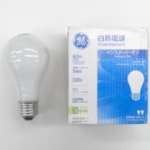 GE 【生産完了品】【お買い得品 2個パック】白熱電球 100V 60W形 E26口金 LW100V54WGE2PK