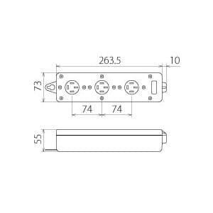 明工社 接地 3P 20A 3コ口タップ コード1m付 VCT3.5&#13215; 20A 250V 接地 3P 20A 3コ口タップ コード1m付 VCT3.5&#13215; 20A 250V MR2929 画像2