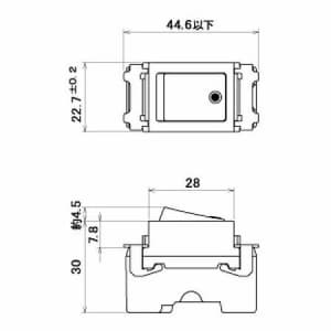 明工社 【生産完了品】MLタンブラスイッチ 両切 15A 300V  ML1112 画像2