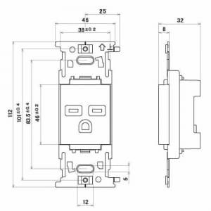 明工社 【生産完了品】ML 15A 250V 接地コンセント  ML1224 画像2