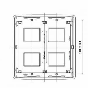 明工社 【生産完了品】MLエレガントプレート 4コ用  MLD1024 画像2