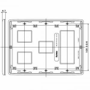 明工社 【生産完了品】MLエレガントプレート 6コ用 (3+1+2)  MLD1036-312 画像2