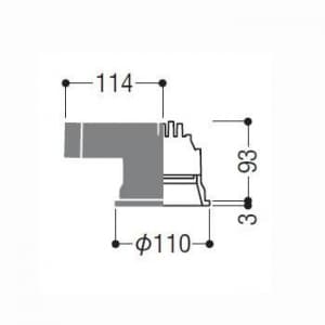 コイズミ照明 【生産完了品】LED一体型ダウンライト ベースタイプ 埋込穴:φ100mm 明るさ目安:HID35W、FHT42Wクラス 光源色:白色(4000K) ファインホワイト LED一体型ダウンライト ベースタイプ 埋込穴:Φ100mm 明るさ目安:HID35W、FHT42Wクラス 光源色:白色(4000K) ファインホワイト XD36838L 画像2