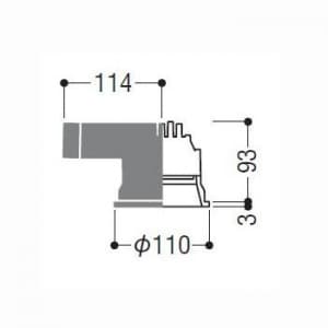 コイズミ照明 【生産完了品】LED一体型ダウンライト ベースタイプ 埋込穴:φ100mm 明るさ目安:HID35W、FHT42Wクラス 光源色:白色(4000K) ファインホワイト LED一体型ダウンライト ベースタイプ 埋込穴:Φ100mm 明るさ目安:HID35W、FHT42Wクラス 光源色:白色(4000K) ファインホワイト XD36841L 画像2