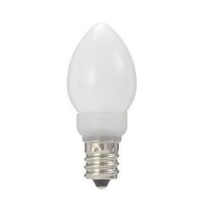 電材堂 ローソク形LEDランプ ホワイト 全光束:21lm 5W相当 電球色相当 E12口金 LDC1LG23E12WDNZ