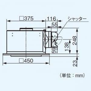 パナソニック 天井埋込形換気扇 排気・強-弱 低騒音・大風量形 鋼板製本体 ルーバーセットタイプ フラットパネル形 埋込寸法:385mm角 適用パイプ径:φ150mm 天井埋込形換気扇 排気・強-弱 低騒音・大風量形 鋼板製本体 ルーバーセットタイプ フラットパネル形 埋込寸法:385mm角 適用パイプ径:φ150mm FY-38FPK7 画像2