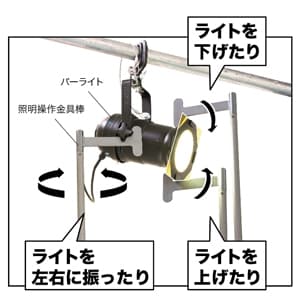 ジェフコム 【生産完了品】照明操作金具棒 3.3m  DLC-LAH330 画像2