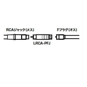ジェフコム RCA変換アダプター RCAプラグ ⇔ Fジャック 2個入 RCA変換アダプター RCAプラグ ⇔ Fジャック 2個入 LRCA-PFJ 画像2