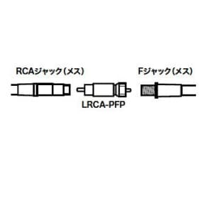 ジェフコム RCA変換アダプター RCAプラグ ⇔ Fプラグ 2個入 RCA変換アダプター RCAプラグ ⇔ Fプラグ 2個入 LRCA-PFP 画像2