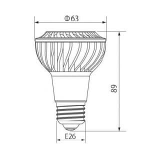 アイリスオーヤマ 【生産完了品】【ケース販売特価 6個セット】LEDランプ 《エコルクス プロ》 PAR20 調光器対応形 電球色相当 E26口金  LDR7L-15-H27GE/D_set 画像3