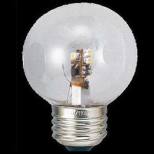 ヤザワ 【生産完了品】G50形 ボール形LEDランプ クリア 全光束:40lm 10〜15W相当 電球色 E26口金 LDG1LG503