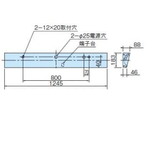 日立 【生産完了品】直管蛍光灯照明器具 ベースライト ウォールウォッシャ形 Hf32W×2灯 蛍光灯別売 直管蛍光灯照明器具(ベースライト) ウォールウォッシャ形 Hf32W×2灯 (蛍光灯別売) HNM4242VAPKN14 画像2