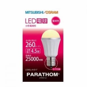 三菱 【生産完了品】LED電球 《PARATHOM》 小形電球形 下方向タイプ 25W形相当 全光束260lm 電球色 E17口金  LDA5L-H-E17 画像2