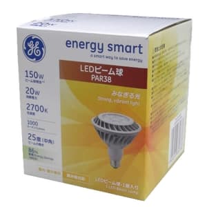 GE 【生産完了品】LED電球 調光器対応 ビームランプ形 150W相当 PAR38形 ビーム角25°(中角) 電球色相当 E26口金 68973