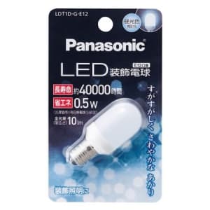 パナソニック LED装飾電球 T形タイプ 5W相当 昼光色相当 全光束10lm E12口金 LDT1D-G-E12