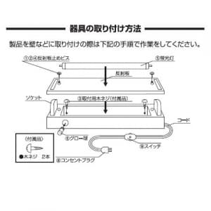 電材堂 【生産完了品】直管型照明器具 コンセント式 使用蛍光灯:FL20(別売) 60Hz(西日本用) 本体カラー:ホワイト 【工事不要】 直管型照明器具 コンセント式 使用蛍光灯:FL20(別売り) 60Hz(西日本用) 本体カラー:ホワイト 【工事不要】 FLX2060WH 画像3