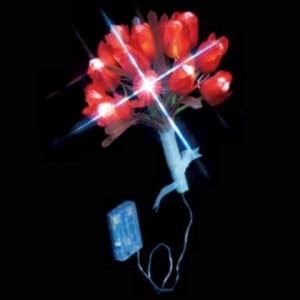 ジェフコム 【生産完了品】LEDフラワー 電池式 チューリップ・赤 LEDフラワー 電池式 チューリップ・赤 STM-J32