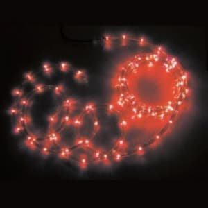 ジェフコム 【生産完了品】屋外用 LEDソフトネオン 長さ4m 75mmピッチ 赤×赤 PR3L-E24-04RR
