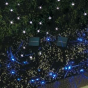 ジェフコム 【生産完了品】【屋外用】LEDソーラーストリングライト 青  STM-H01B 画像3