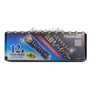 東芝 【販売終了】アルカリ乾電池 単4形×12本入 まとめパック 《IMPULSE》 アルカリ乾電池 単4形×12本入 まとめパック 《IMPULSE》 LR03H12MP