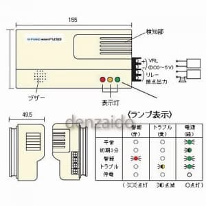 FUSO 【生産完了品】フロンガス警報器 設置型 フロンガス警報器 設置型 FU-3F 画像3