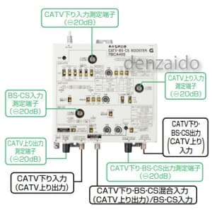 マスプロ 【生産完了品】CATV・BS・CSブースター 40dB型 7BCA40S