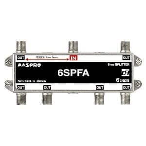マスプロ 【生産完了品】6分配器 1端子電流通過型 屋内用 6SPFA