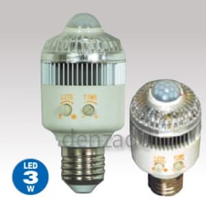 日動工業 【生産完了品】LED電球 人感センサー付 光束:300lm 色温度6000K E26口金 LS3W-D-E26