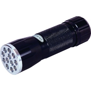 日動工業 【生産完了品】LEDライト 超高輝度LED12コ使用 超拡散型 アルカリ乾電池単4形×3本(テスト用電池付属) LED-12P