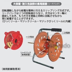 日動工業 【生産完了品】びっくリール 延長コード型 先端トリプルコンセント部のみ防雨型 屋内型 アース・過負荷漏電保護兼用型 15A/15mA感度赤 接地 2P 15A 125V コンセント数:3+2 長さ30m VCT2.0×3 手動復帰型温度センサー付 びっくリール 延長コード型 先端トリプルコンセント部のみ防雨型 屋内型 アース・過負荷漏電保護兼用型 15A/15mA感度赤 接地 2P 15A 125V コンセント数:3+2 長さ30m VCT2.0×3 手動復帰型温度センサー付 RNW-EK30S 画像3