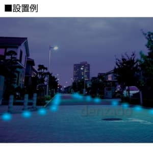 日動工業 【生産完了品】【受注生産品】ソーラーLEDタイル100 正方形全面発光 点灯型 防水規格IP68 オレンジ ソーラーLEDタイル100 正方形全面発光 点灯型 防水規格IP68 オレンジ 【受注生産品】 NFT0404O 画像2