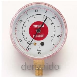 タスコ 【生産完了品】R410A高精度圧力計 高圧側 ゲージ径:80φ TA140AFL