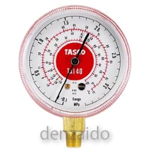 タスコ R22/R12/R502高精度圧力計 高圧側 ゲージ径:68φ R22/R12/R502高精度圧力計 高圧側 ゲージ径:68Φ TA140