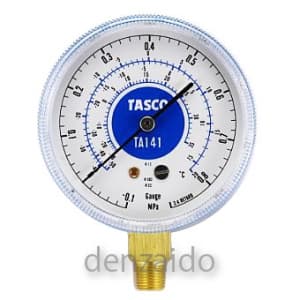 タスコ R22/R12/R502高精度連成計 低圧側 ゲージ径:68φ TA141