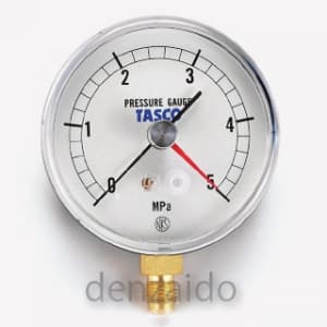 タスコ 75φ圧力計 5.0MPa設置針式 TA148AF-250